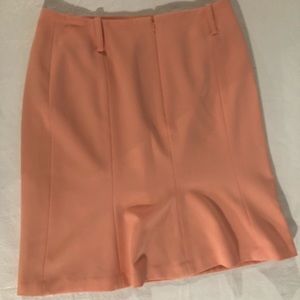 Tailor B. Moss Stretch Peach Pencil Skirt